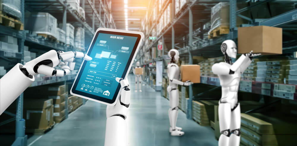 23 innovative industry robot working in warehouse for human labor replacement